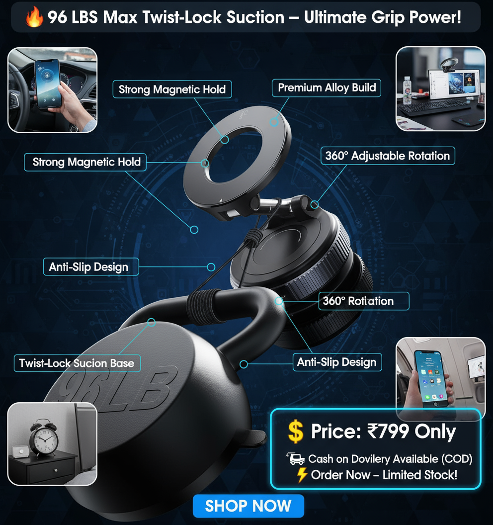 Vacuum Suction Magnetic Bracket