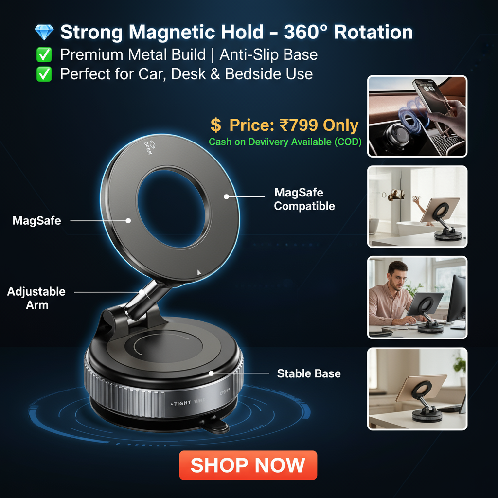 Vacuum Suction Magnetic Bracket