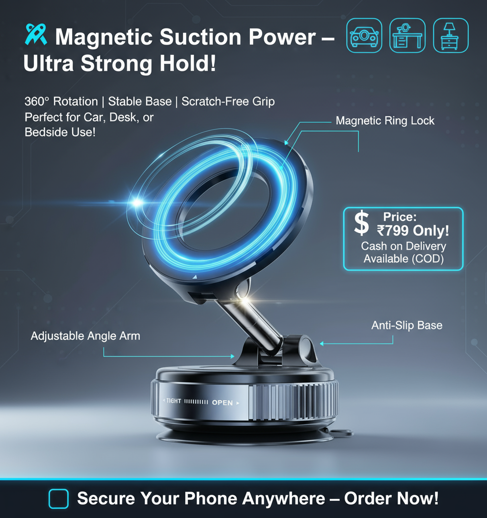 Vacuum Suction Magnetic Bracket